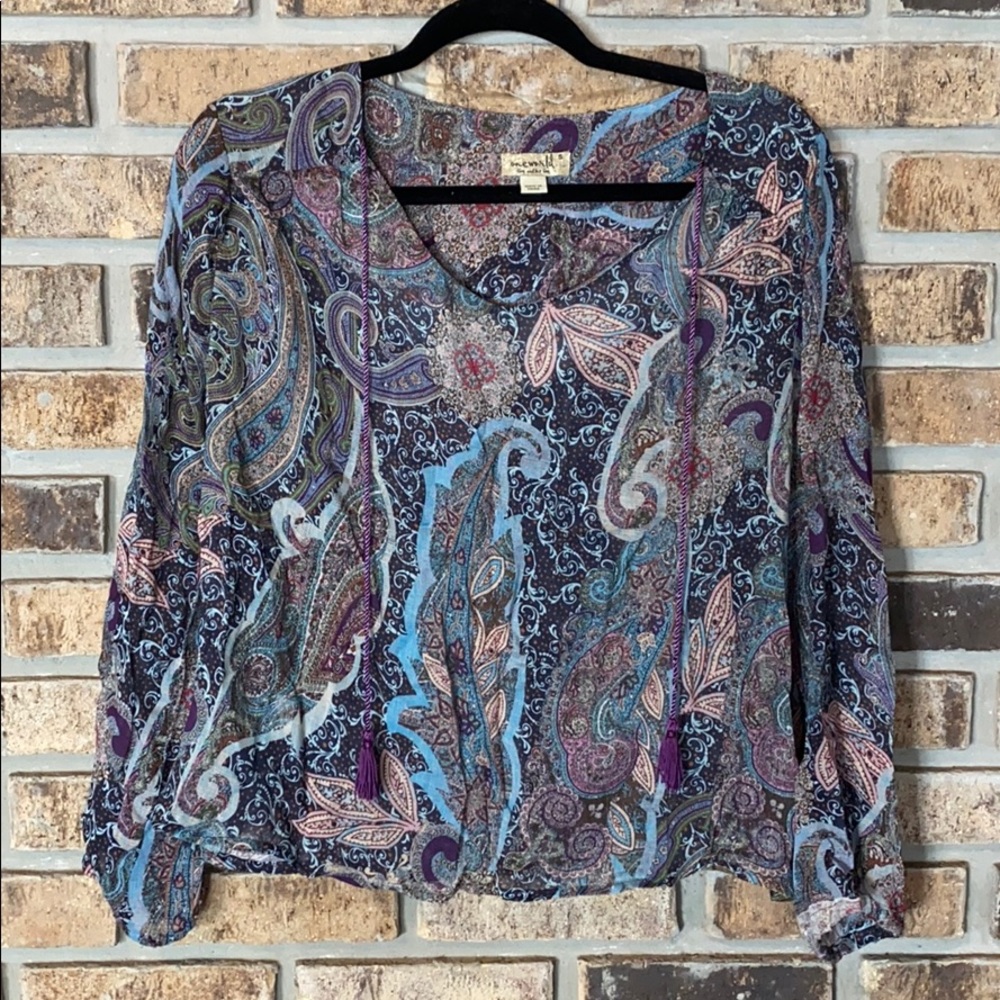 Paisley boho top